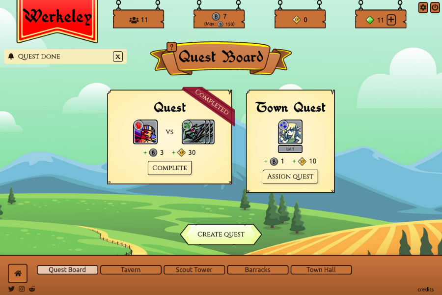 Create epic quests