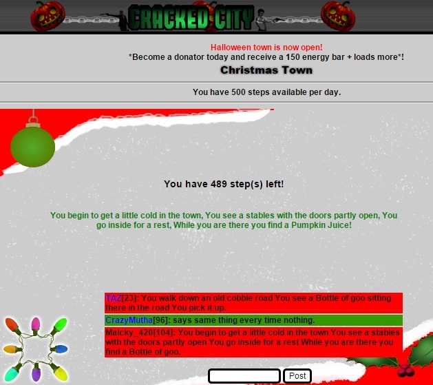Halloween Town Cracked City event